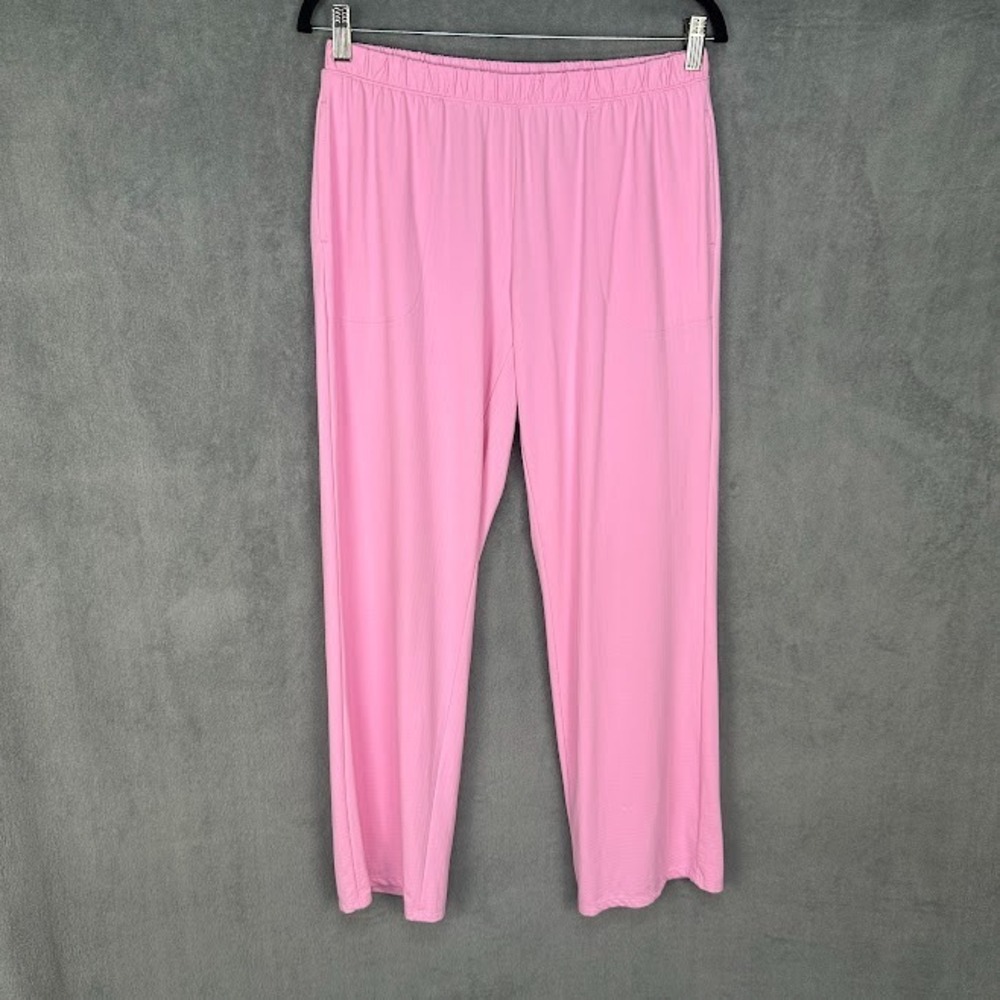 Ibkul Pants Womens Medium Pink Ibkomfortable UPF50+ Wide Leg Lounge Quick Dry